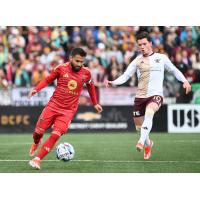 Phoenix Rising FC with possession against Detroit City FC