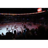 Kansas City Mavericks fans cheer on the team