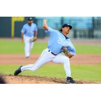 Columbia Fireflies' Luis Polanco in action